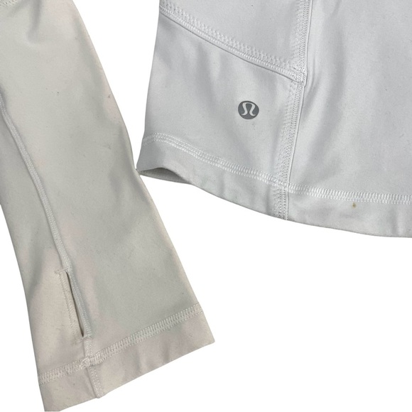 lululemon Forme Jacket Full Zip Dune White Sz 6 - Picture 15 of 16